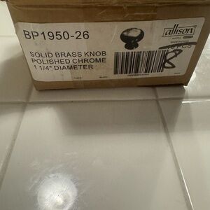 Polished Chrome Brass Knob